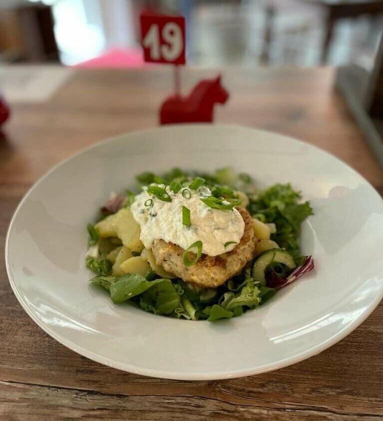 Fischfrikadelle in Hamburg essen im Karlsons